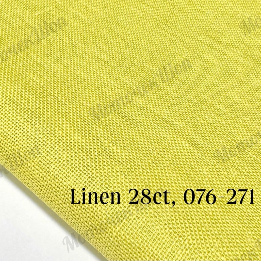 Равномерка Linen 28ct, 076/271 Bright Green